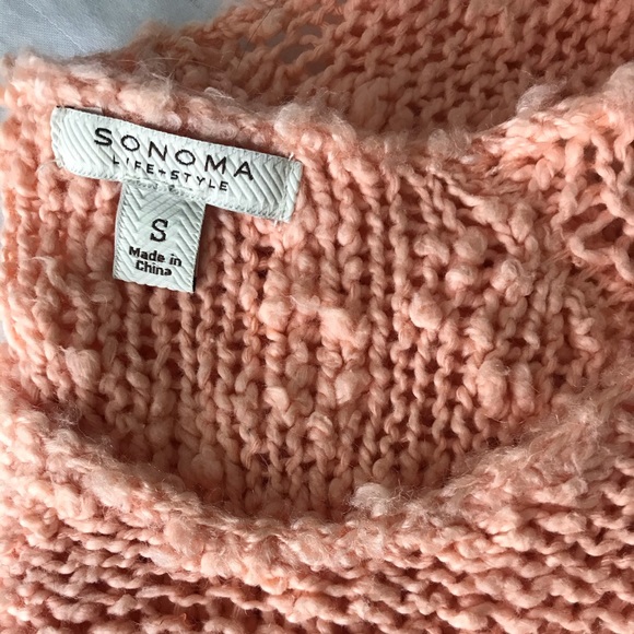 Peach Oversized Sweater Size Small - Picture 5 of 5